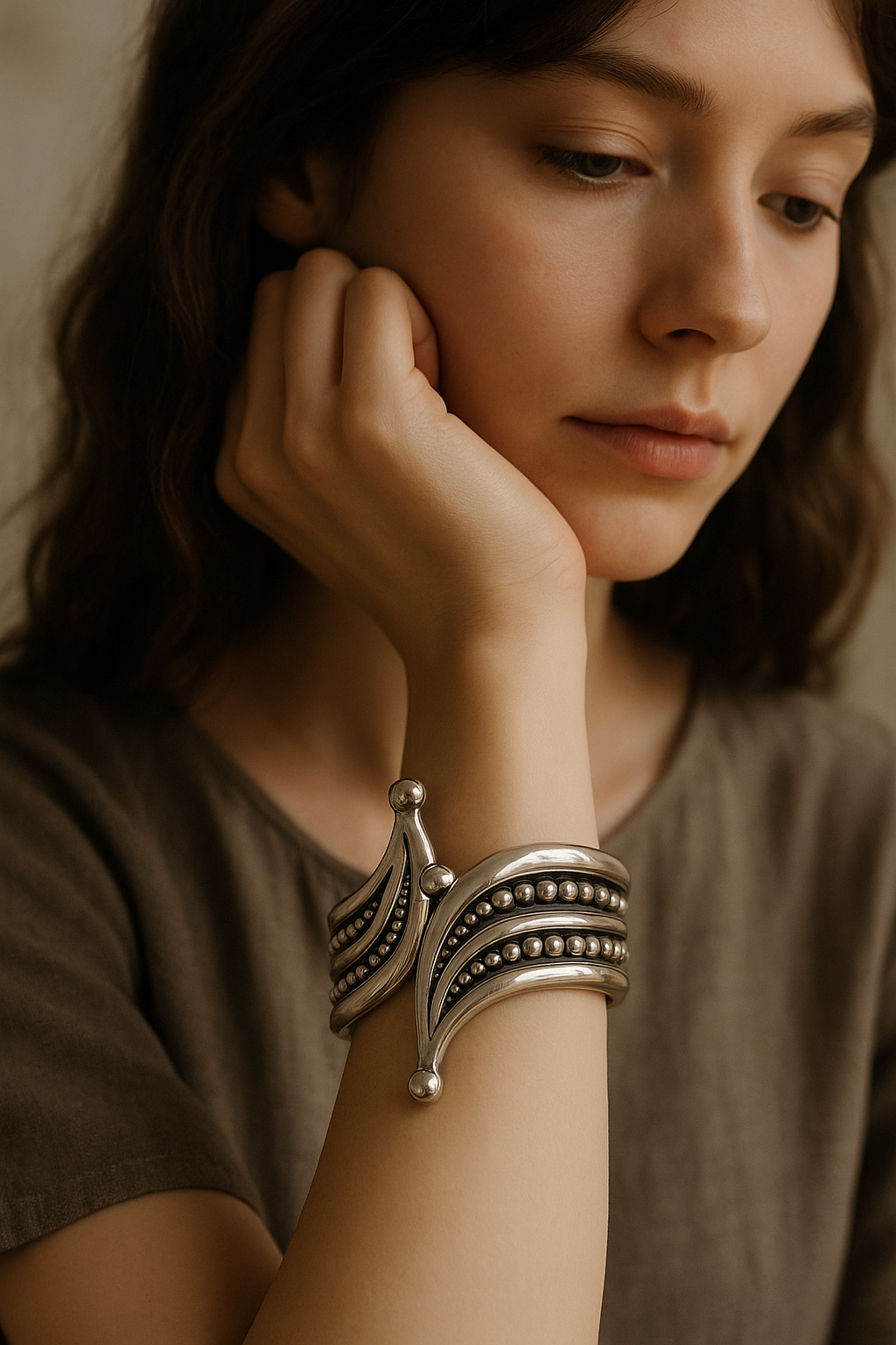 vintage taxo sterling silver cuff