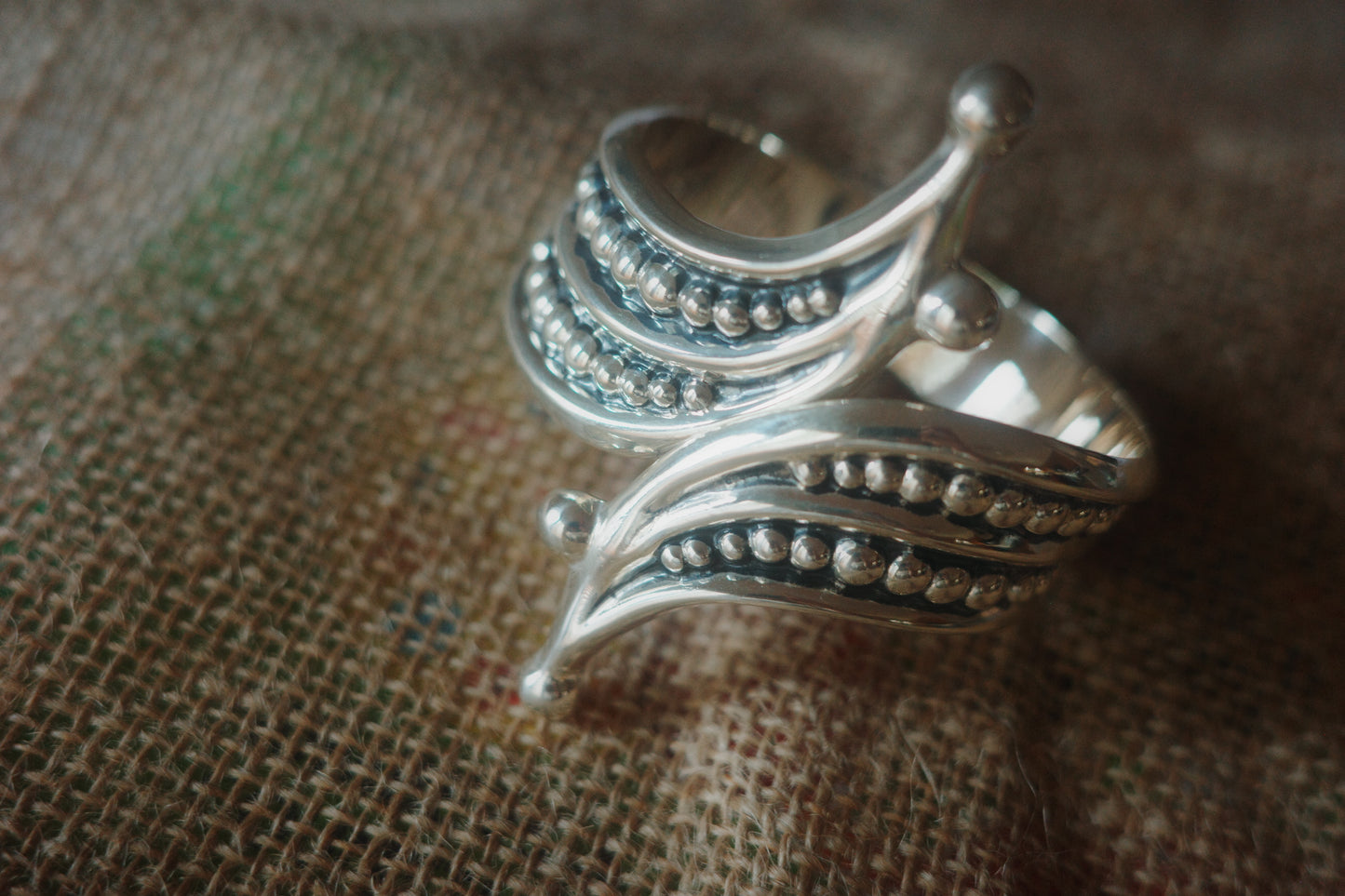 vintage taxo sterling silver cuff