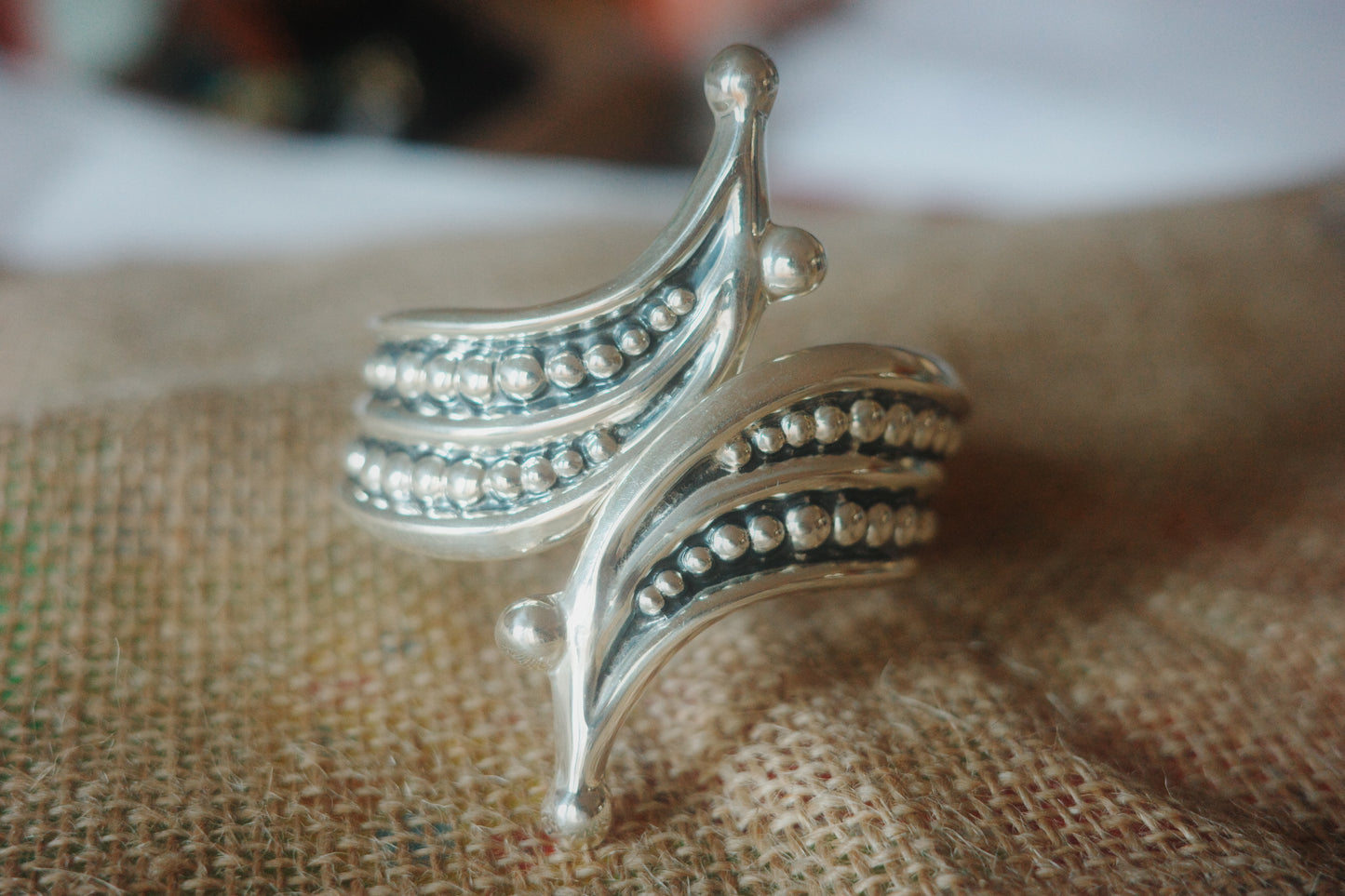 vintage taxo sterling silver cuff