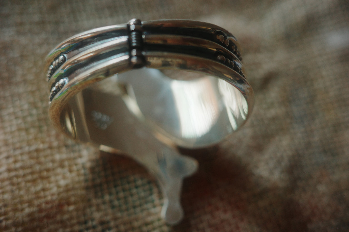 vintage taxo sterling silver cuff