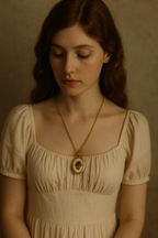 The Garden That Stayed – Vintage Floral Necklace