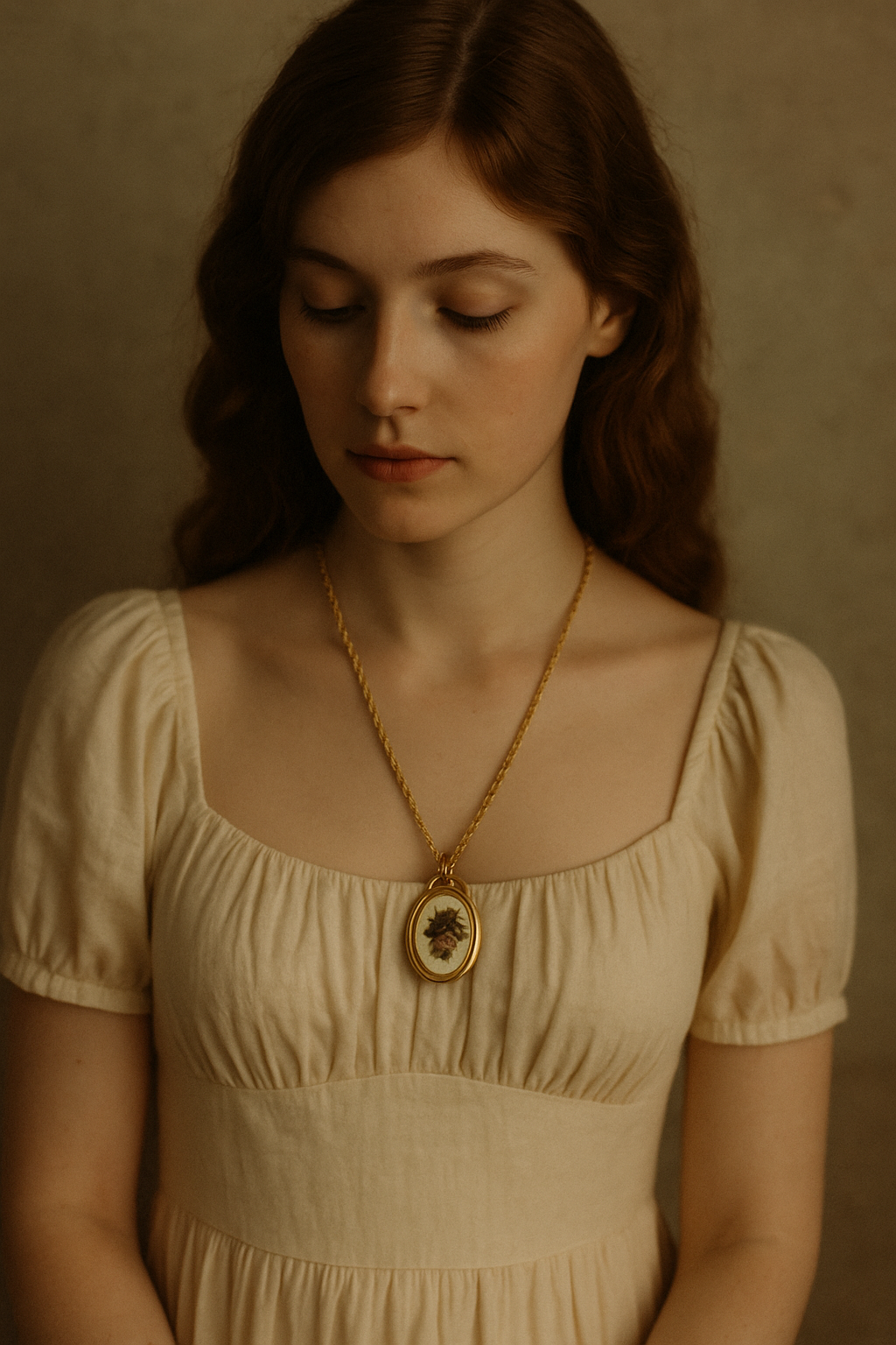 The Garden That Stayed – Vintage Floral Necklace