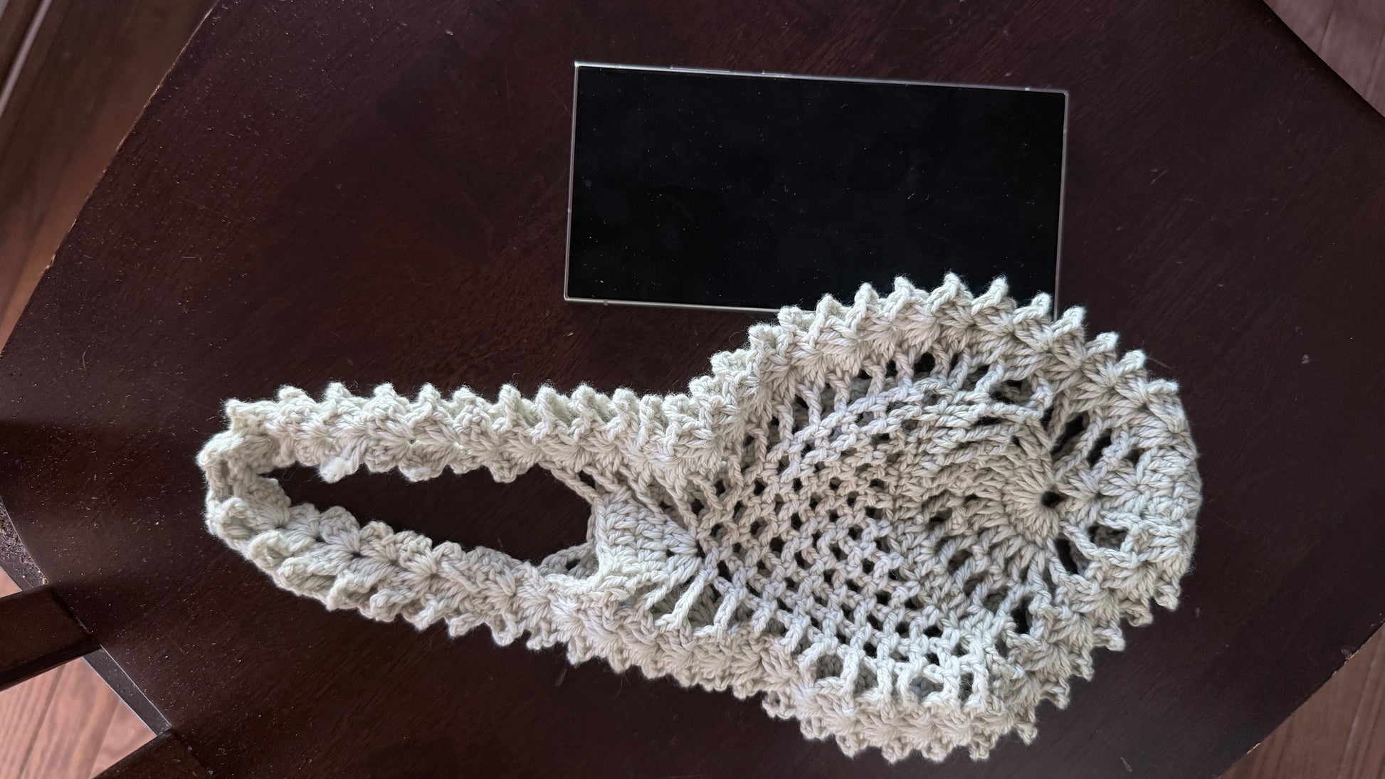 Handmade Organic Cotton Crochet Bag