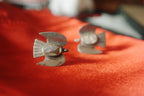 Luz del Alba-Vintage Mexican Sterling Silver Dove Earrings with Abalone Inlay