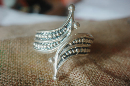 vintage taxo sterling silver cuff