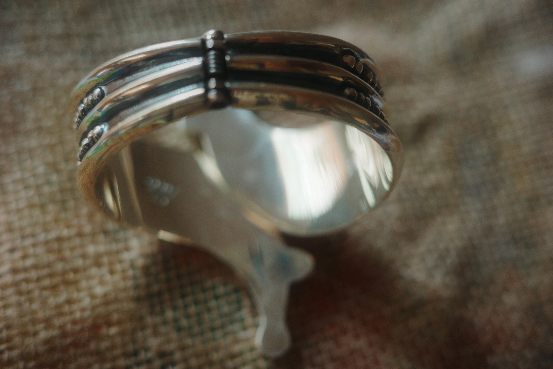 vintage taxo sterling silver cuff
