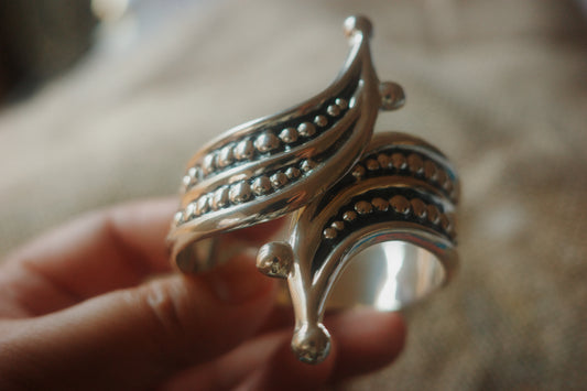 vintage taxo sterling silver cuff