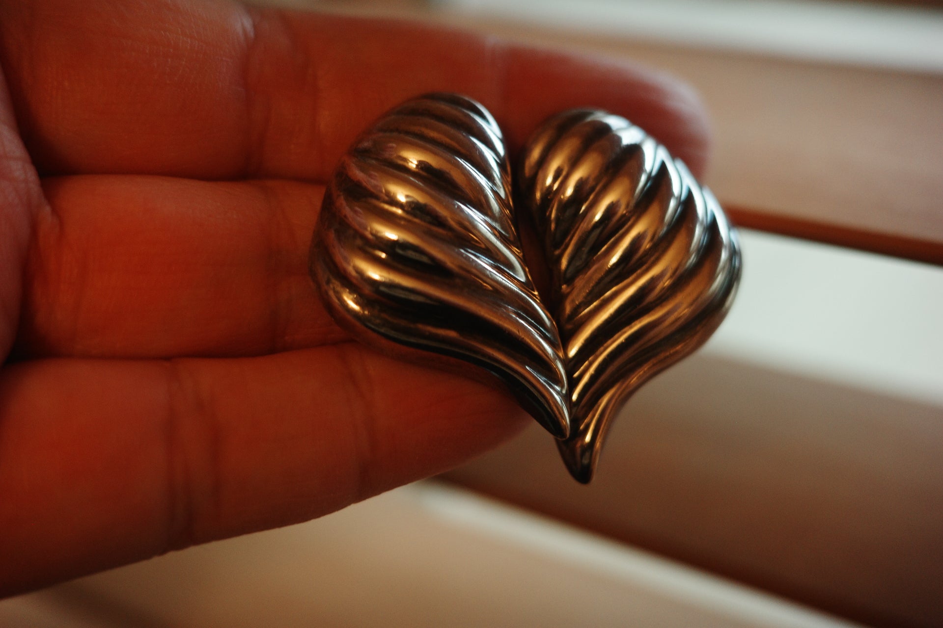 Vintage Mexican Sterling Silver Wing Stud Earrings