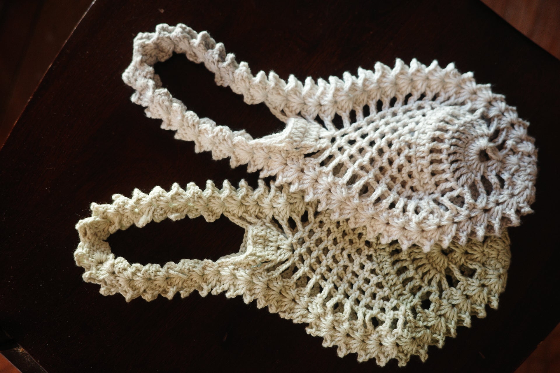 Handmade Organic Cotton Crochet Bag