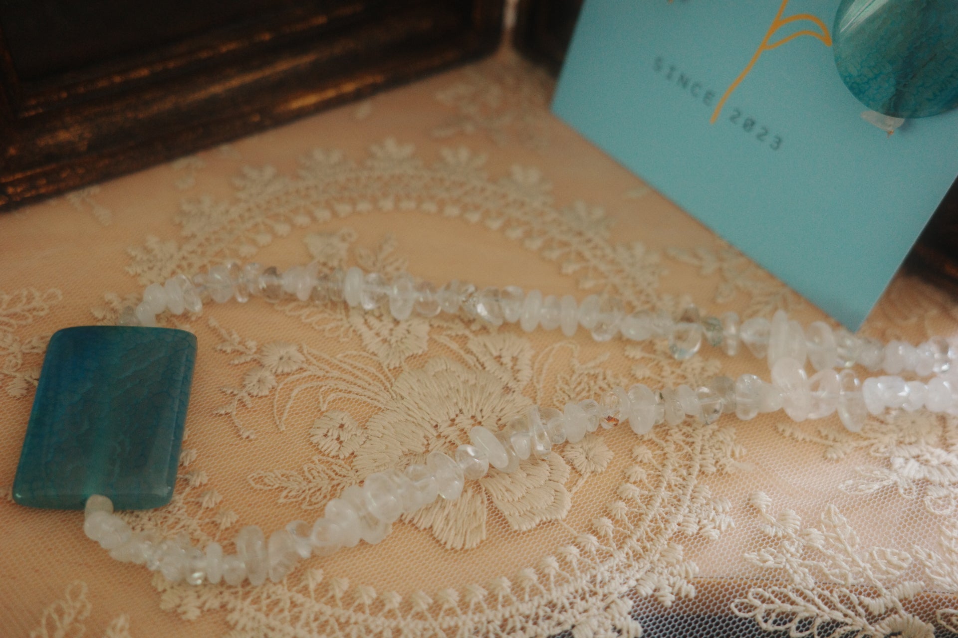 The Sea Remembers - Handcrafted Gemstone Necklace - Minmin handmade